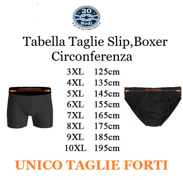 Taglie 2025 slip uomo